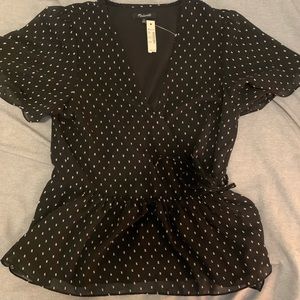 Madewell short sleeve blouse, size XS